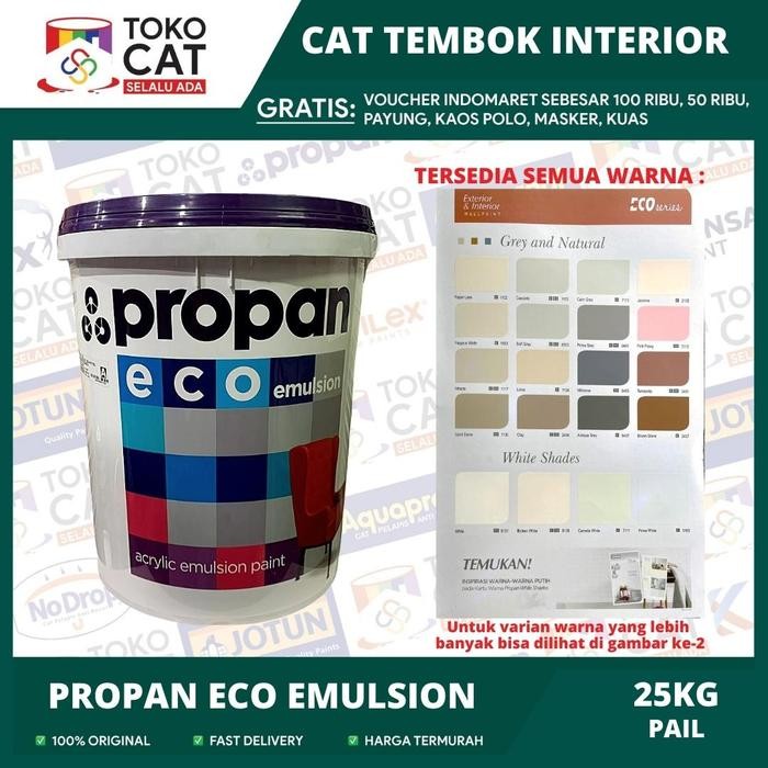 CAT TEMBOK INTERIOR PROPAN ECO EMULSION WHITE 25 KG