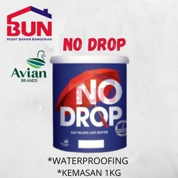 NO DROP ABU ABU MUDA 010 CAT WATERPROOFING 1 KG NODROP KALENG 1KG GREY