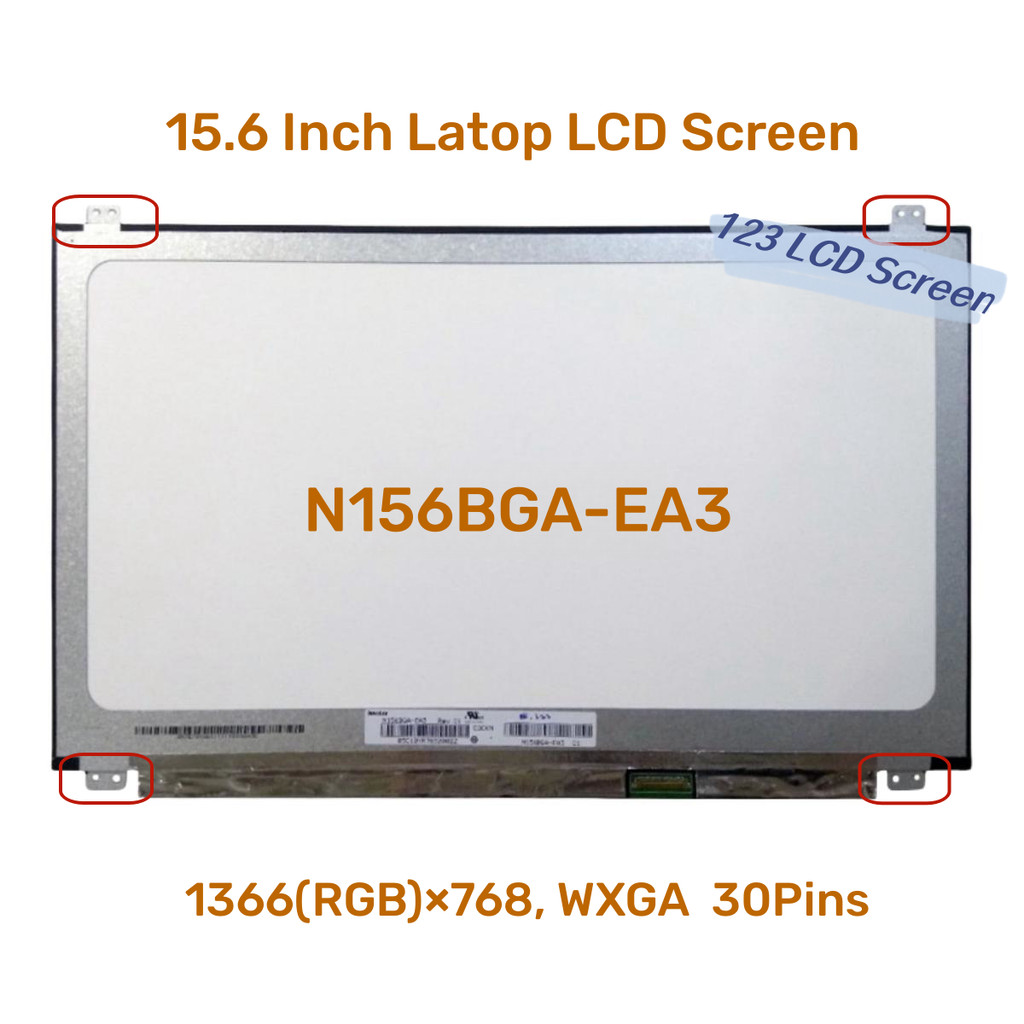15.6 Inch Laptop Lcd Led Screen N156Bga Ea3 N156Bga-Ea3 Rev. C2 C1 C3 Display Matrix 1366X768 30-Pin