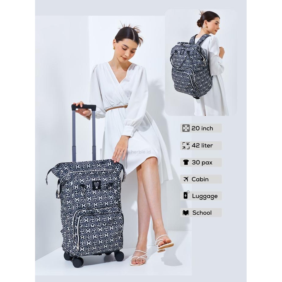 (Expert) TAS RANSEL TROLI ANELLO BARLEY ORIGINAL BAHAN PARASUT RODA 4 #158-A