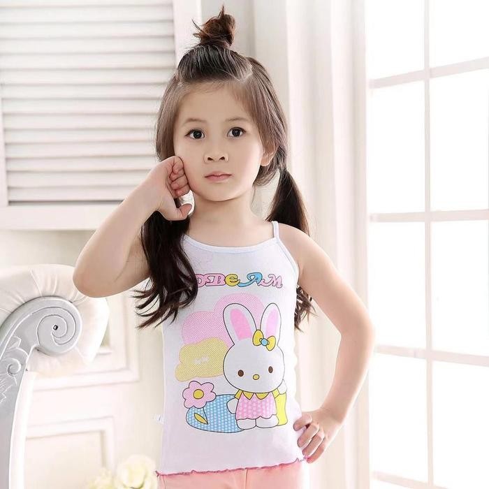 (Expert) Kaos Dalam Anak Perempuan 1 lusin /Singlet Anak Perempuan /Kaos Dalam Anak Motif /singlet