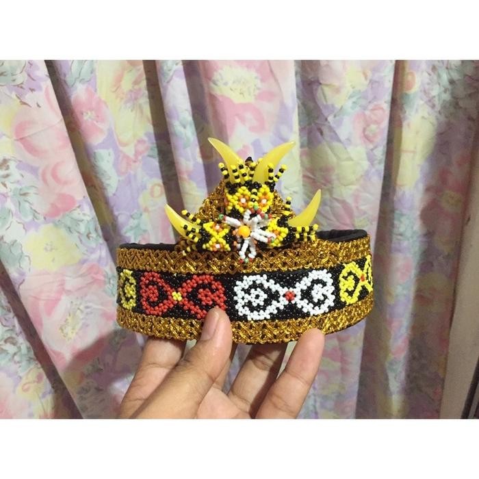 Ready Topi / Hiasan Kepala Tari Dayak Anak Wanita