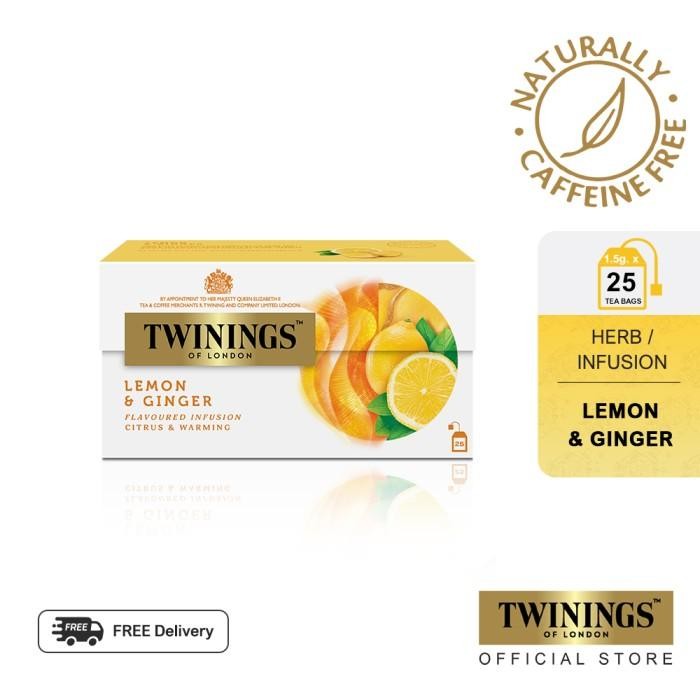 

Twinings Teh Celup Rasa Lemon & Ginger Tea 25X1.5Gr