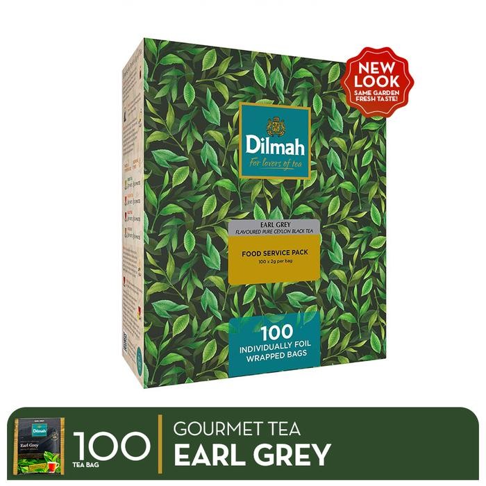 

Dilmah Gourmet Tea Earl Grey Foil Envelopes 100S - Teh Celup