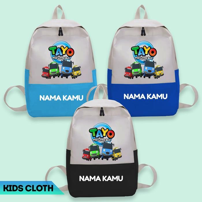 Tas Anak Tayo Lilttle Bus Tas Anak Laki laki Perempuan Tayo Ransel Anak Anak Tayo Fashion
