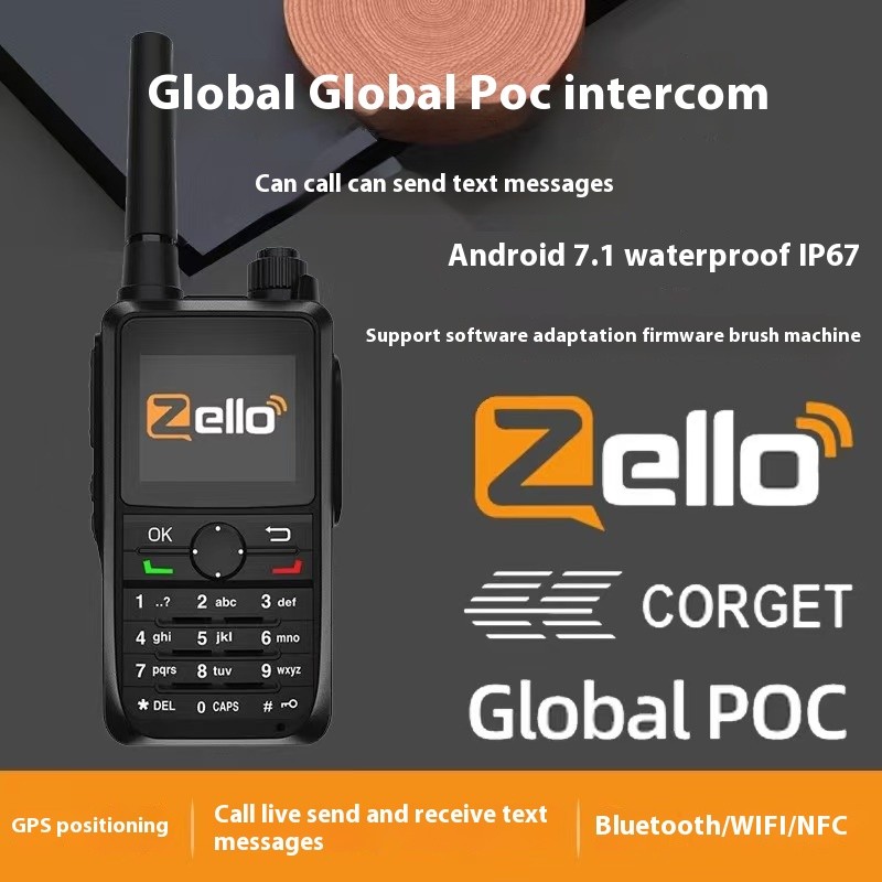 Zello Walkie Talkie Network Radio Global Poc Wifi Bluetooth Gps Waterproof Cell Phone Worldwide