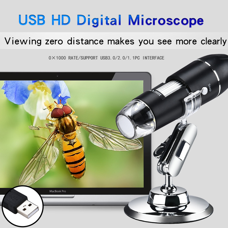 1000X Hd Digital Usb Microscope Handheld Portable Digital Microscope Usb Interface Electron