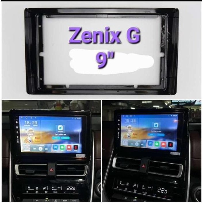 Frame Headunit 9 Inch Innova Zenix G