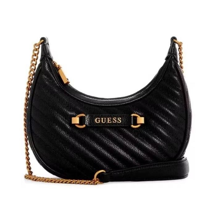 BEST SELLER Tas Wanita guess original - SELA MINI CROSSBODY HOBO - TAS GUESS ORIGINAL WANITA