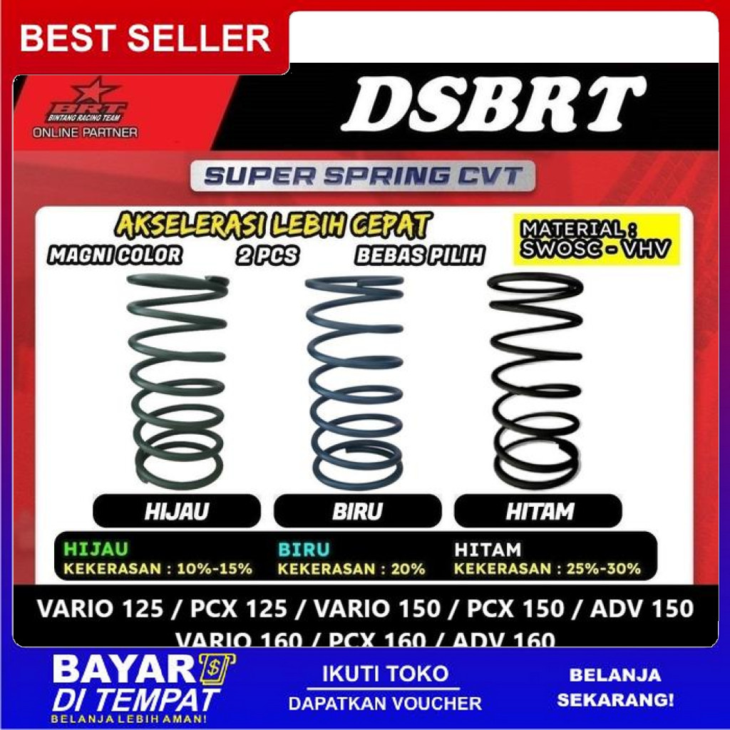 FREE ONGKIR PER CVT BRT VARIO 150 PCX ADV 150 VARIO 160 PCX 125 1000 1500 2000 RPM BISA COD