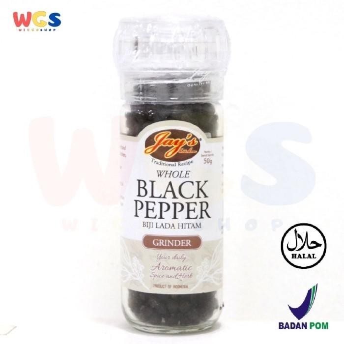 

Jays Whole Black Pepper Grinder 50 gr - Biji Lada Hitam
