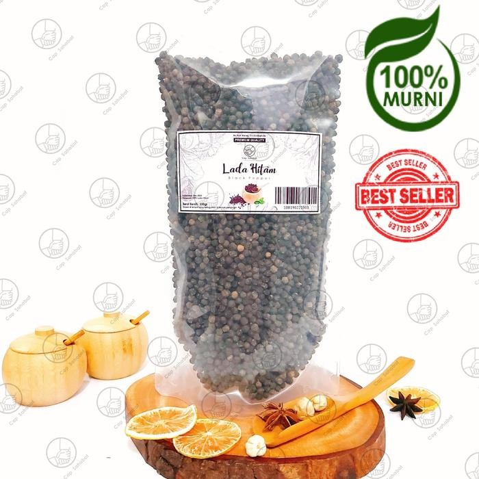 

500gr Biji Lada Hitam Utuh / Whole Black Pepper / Rempah / JSR 100%