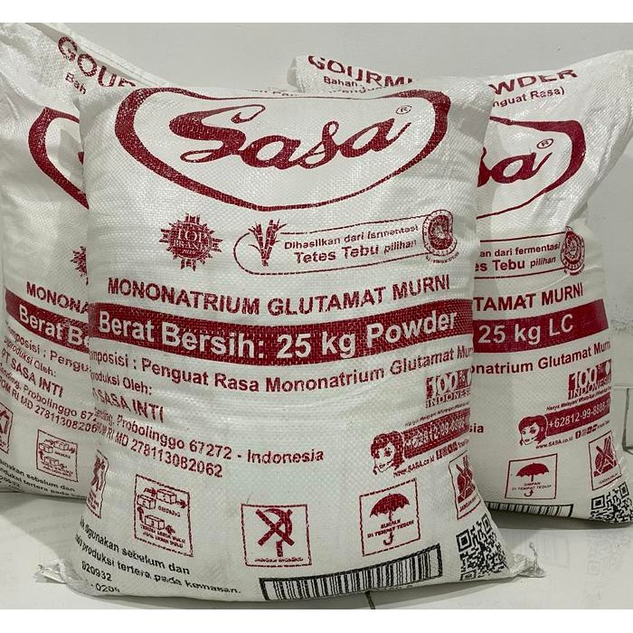 

MSG/vetsin/ penyedap rasa SASA 25kg