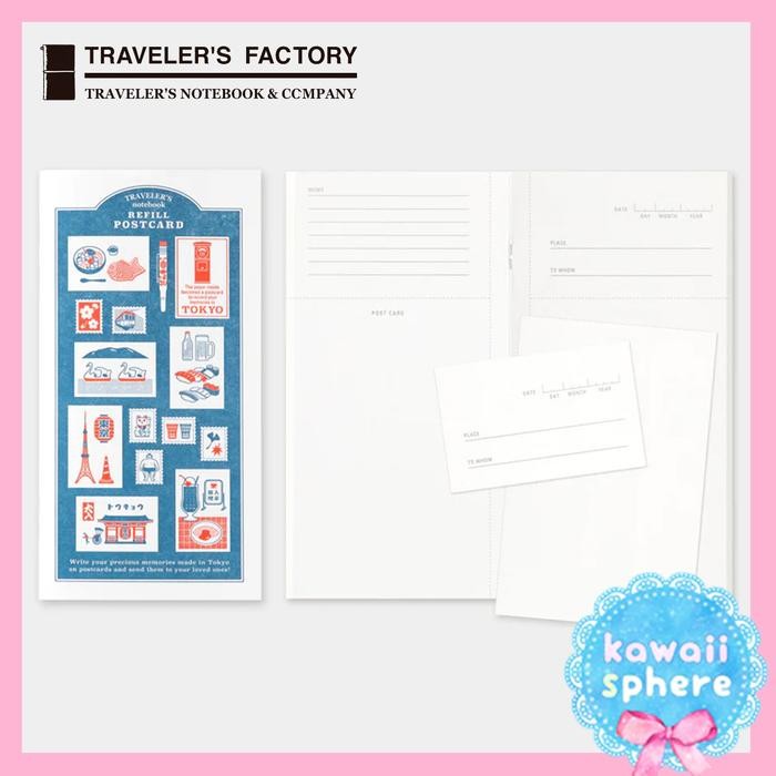 

Traveler's Notebook Tokyo Edition Refill Tokyo Postcard Travelers Notebook Regular Size Limited