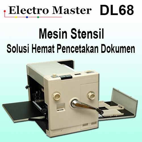 

Mesin Stensil, Electro Master DL68, stencil duplicator, mesin cetak murah