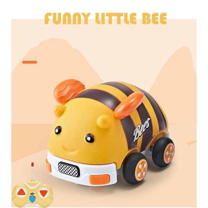 Cartoon Car With Remote Mainan Edukasi Anak