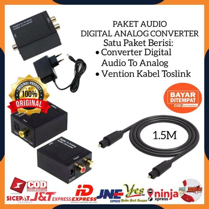 [Expert] PAKET CONVERTER AUDIO DIGITAL TO ANALOG DARI TV KE SPEAKER AKTIF