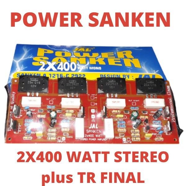 [Expert] KIT DRIVER POWER AMPLI SANKEN 2x400WATT STEREO plus TR AMPLIFIER EMPLI