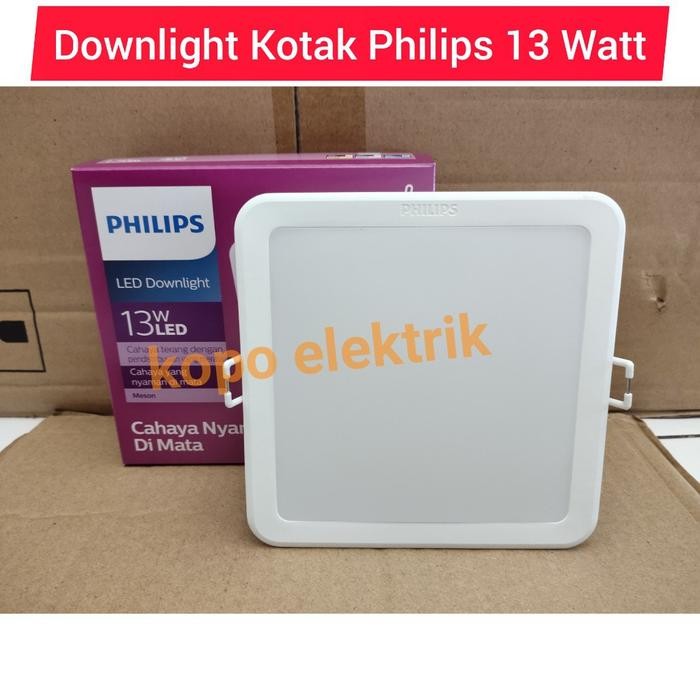 [Expert] Lampu Led Downlight Philips 13 Watt Kotak 13w