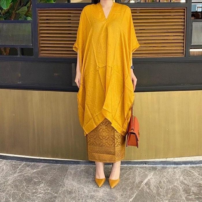KAFTAN TUNIK VISCOS ARUNA MURAH (hanya atasan) terbaru