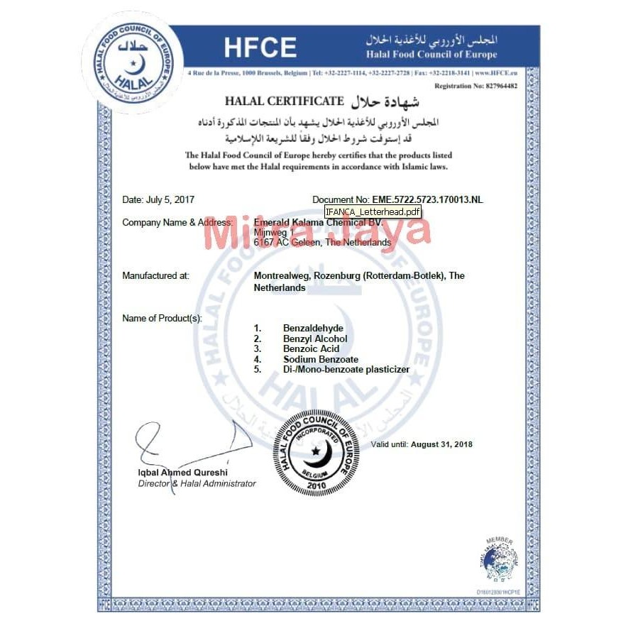 

(Allthebest) Sodium Benzoate Puroxs ex Holland / Natrium Benzoate Puroxs 100 Gram