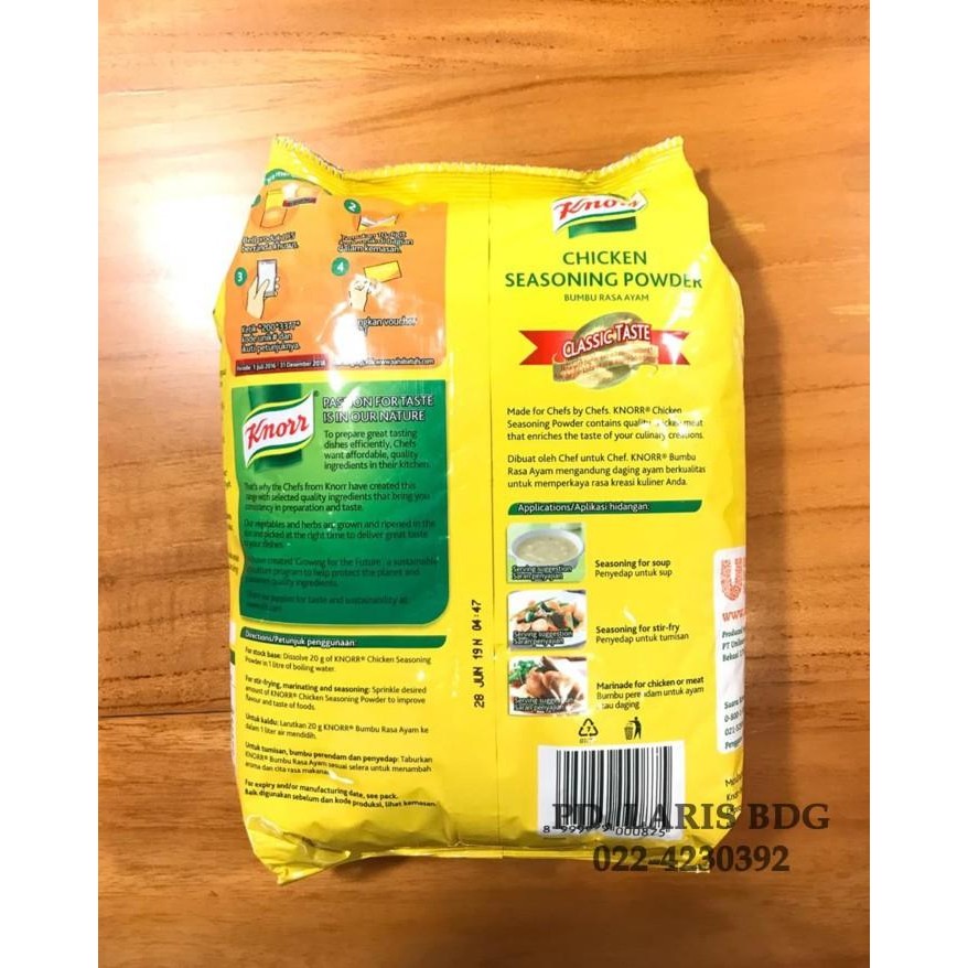 

(Allthebest) KNORR CHICKEN SEASONING POWDER 1KG (KALDU RASA AYAM)