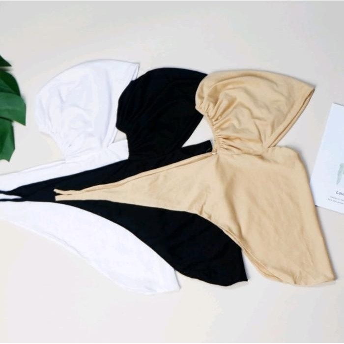 CIPUT NINJA TALI / NINJA TALI PREMIUM Katun Santai Dalaman Jilbab Kerudung Topi Instan Wanita