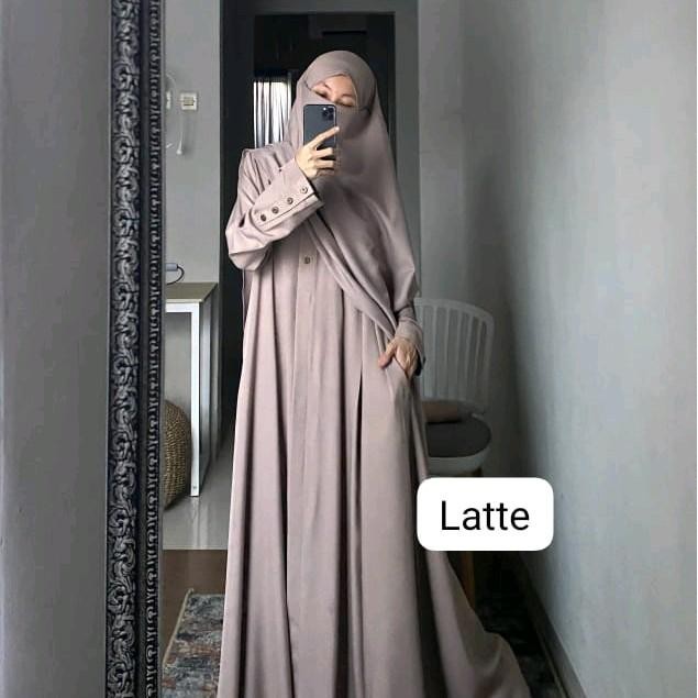 Clara abaya set French Khimar Gamis set khimar shakila premium Syari