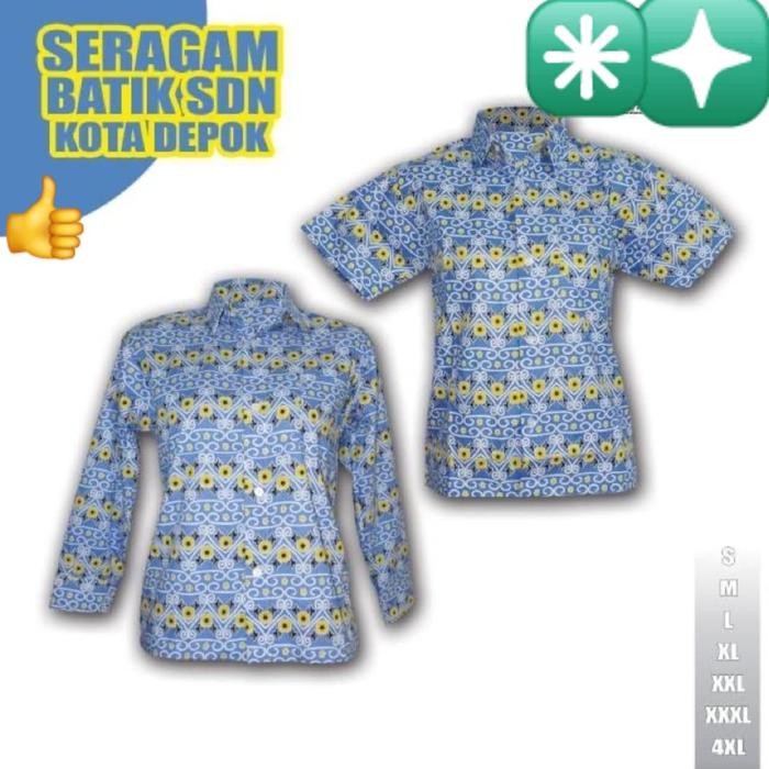 (Expert) SERAGAM BATIK SD KOTA DEPOK -Panjang