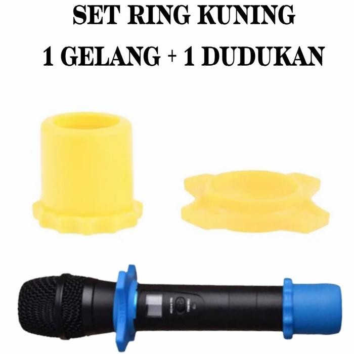 Ring Mic Holder Microphone Wireless / Holder pelindung Mic Karaoke