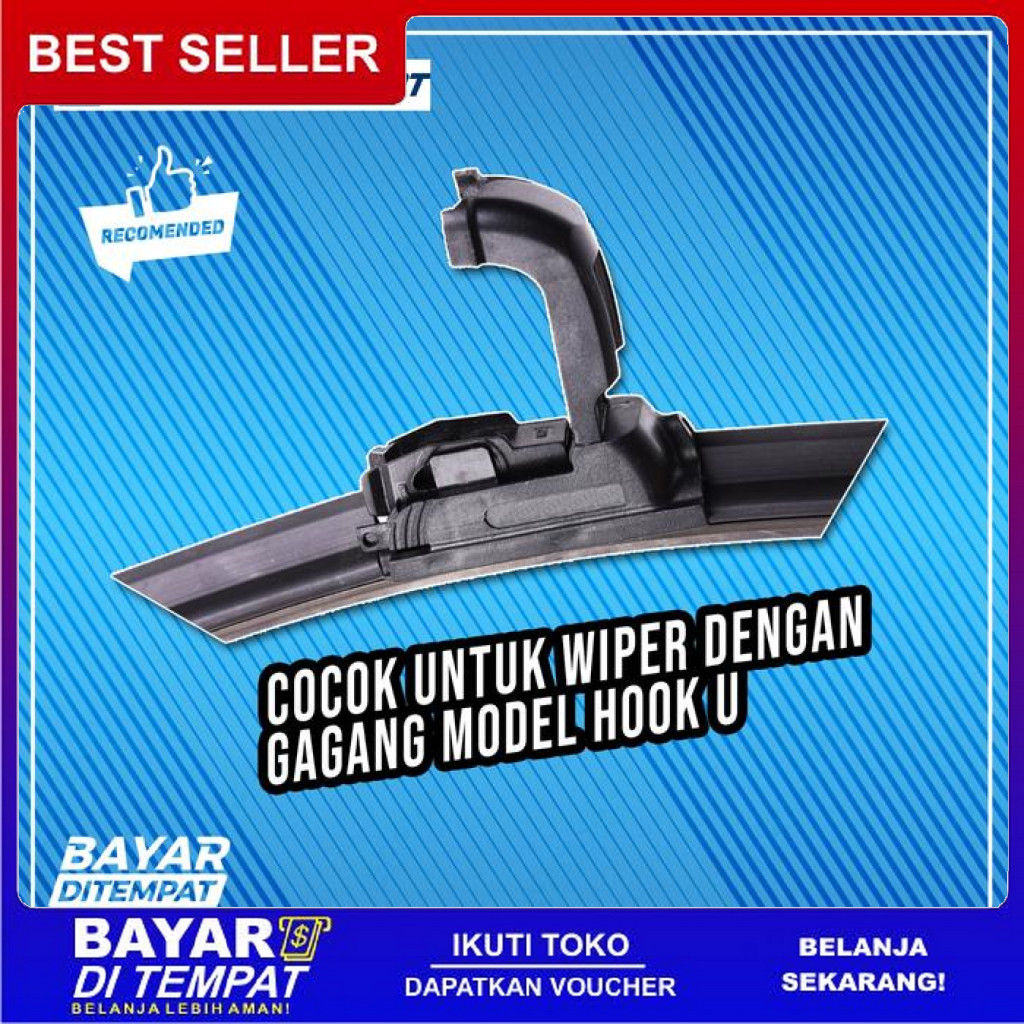 FREE ONGKIR WIPER DAIHATSU TERIOS LAMA / WIPER MOBIL FRAMELESS - 1 SET DEPAN BISA COD