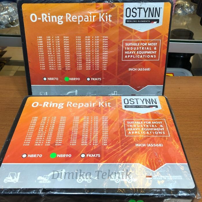Oring Kit set JIS NBR 90 (Merk Ostynn) - Blue