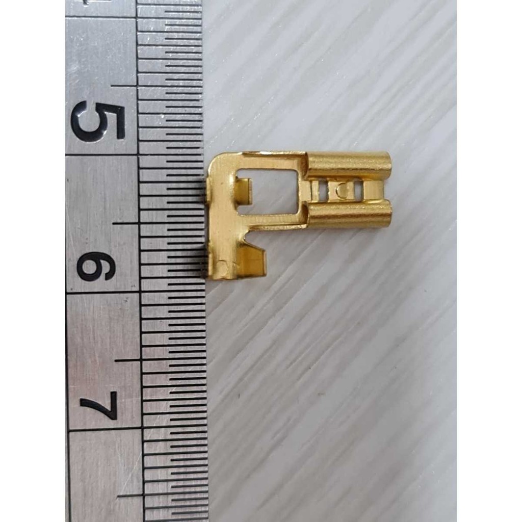 Skun L 4.8Mm Gepeng Female - Skun Kabel Bengkok Gold - Betina - Cewe Viral Fyp