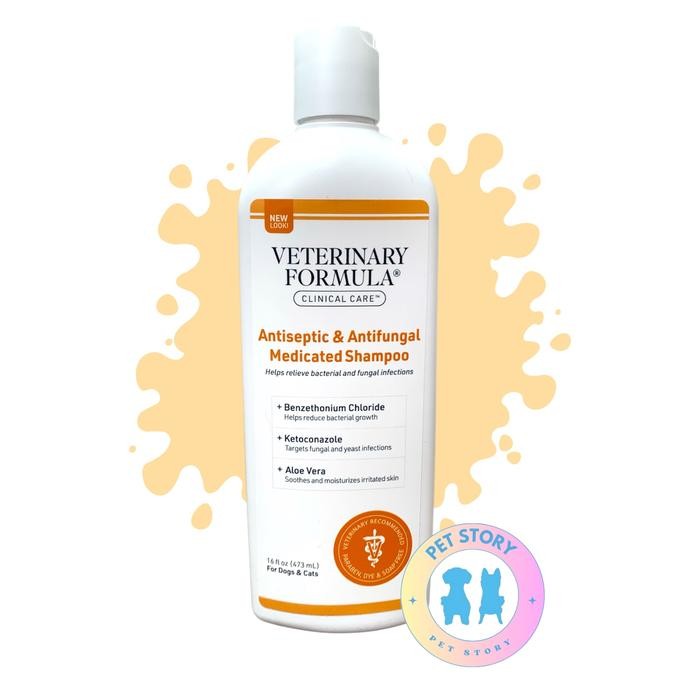 Veterinary Formula Shampoo Medicated Antiseptic & Antifungal 473Ml