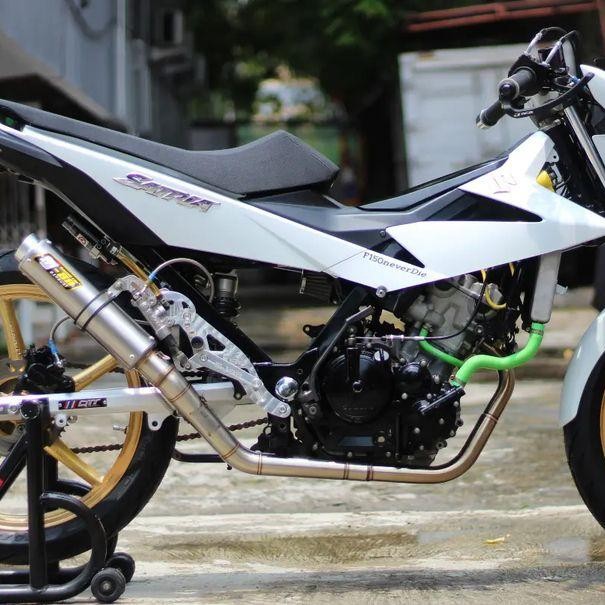 Header SJ-88 RR S1 / S2 Stainles Satria FU150 Injeksi Fufi Fu Fi