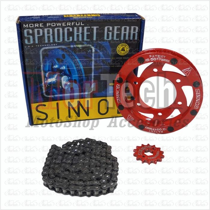 Gear Set Gear Dan Rantai Motor Sinnob Yamaha Vixion