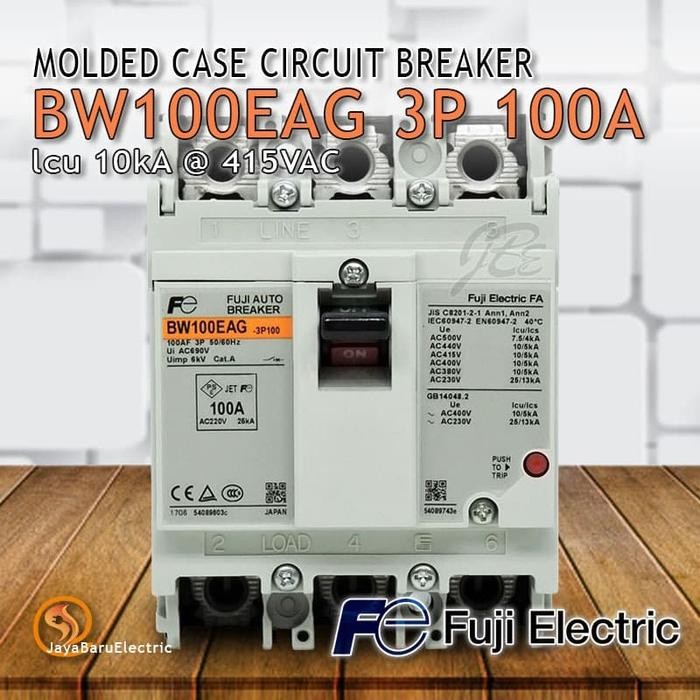 Spesial Mccb Fuji Bw100Eag 3P 100A