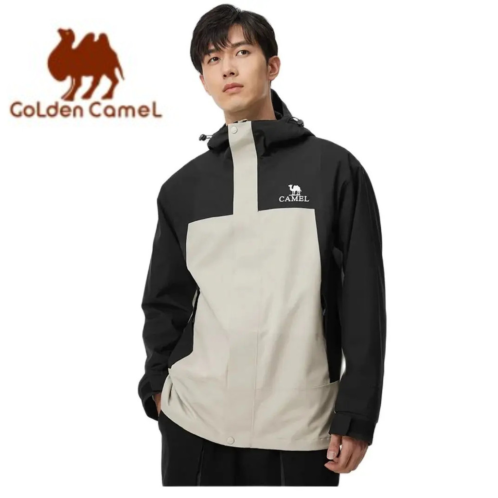 GOLDEN CAMEL Hiking Jackets Men and Women Hard Shell Single Jacket Layer Windbreakers Waterproof Mou