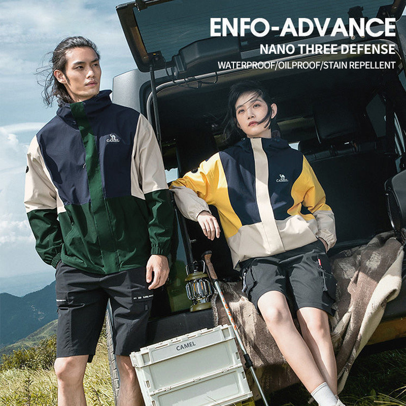 GOLDEN CAMEL Hiking Jackets Men Women Windbreakers Single-layer Hard Shell Waterproof Climbing Jacke