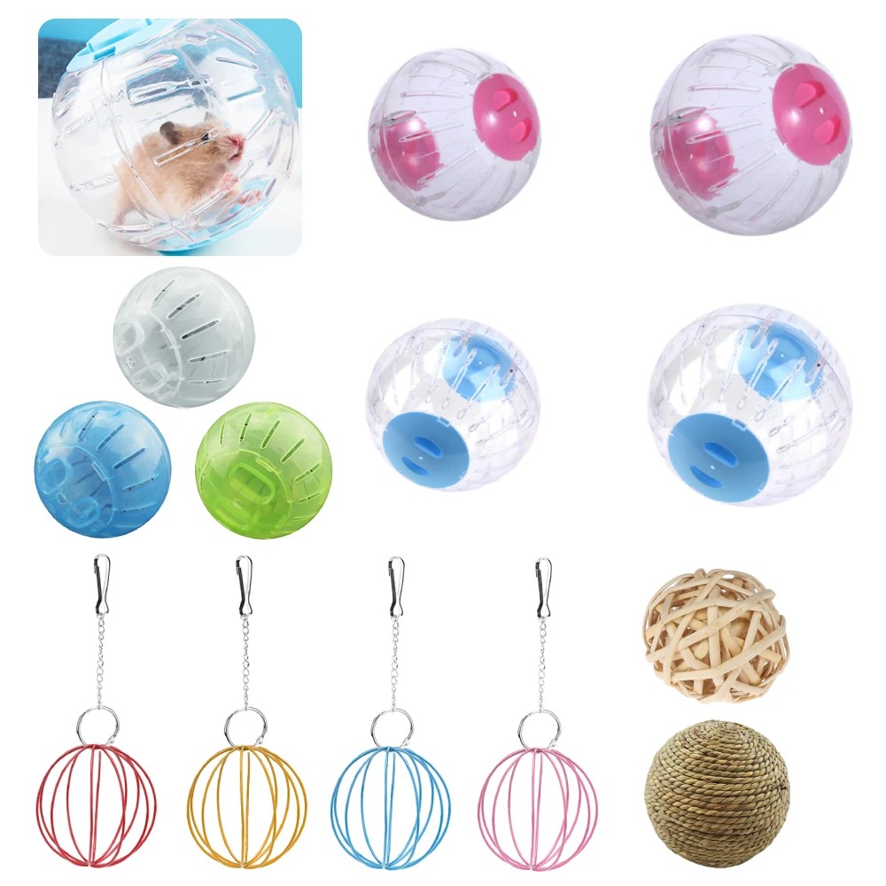 Guinea Pig Running Ball Hamster Plastic Toys Sport Ball Grounder Small Pet Jogging Ball Toy For Hams