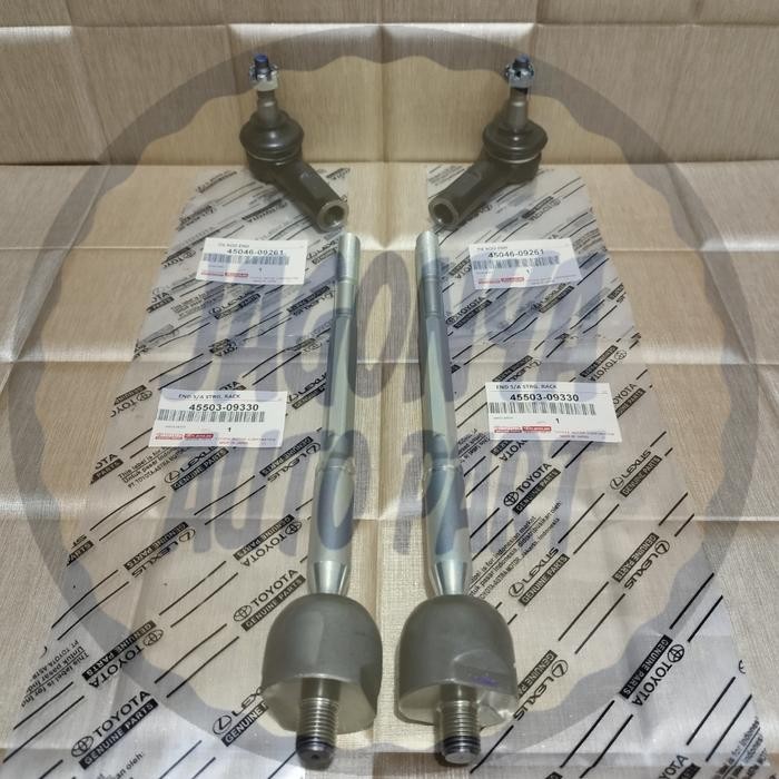 [ Paket ] Tie Rod End Set + 2Pcs Rack End Innova Bensin / Diesel Kode 044