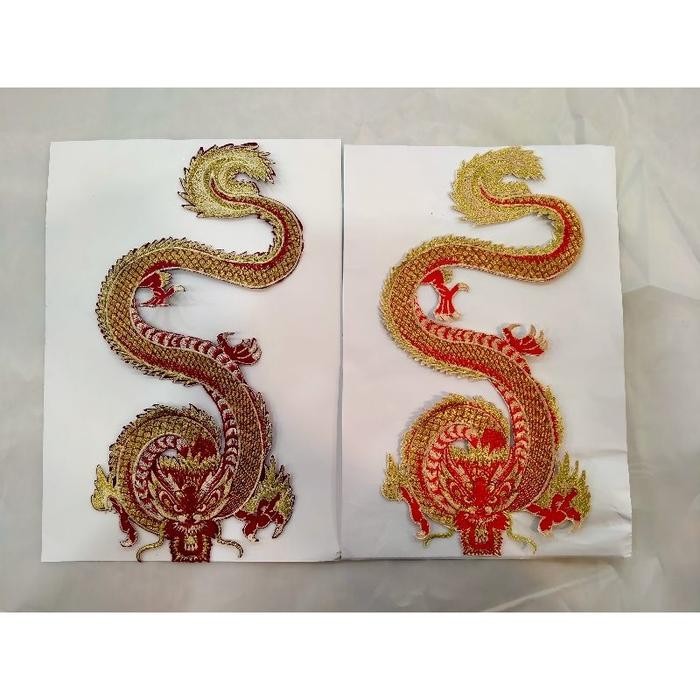 [terbaruu bordir naga, tempelan baju cowok, naga