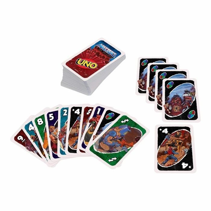 Uno Masters Of The Universe Card Game Mainan Kartu Master Mattel Games Hadiah Kotak Permainan Toys
