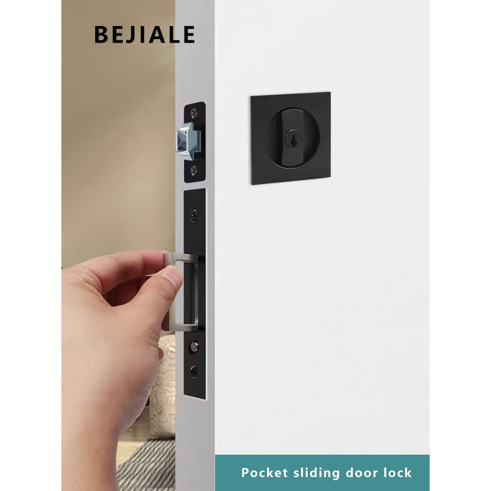 Pocket Sliding Door Lock Solid Wood Sliding Door Hook Lock Kitchen Door Sliding Door Pan Lock Barn