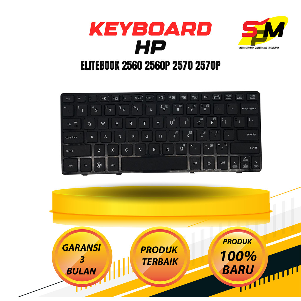 Keyboard HP Elitebook 2560 2560p 2570 2570p
