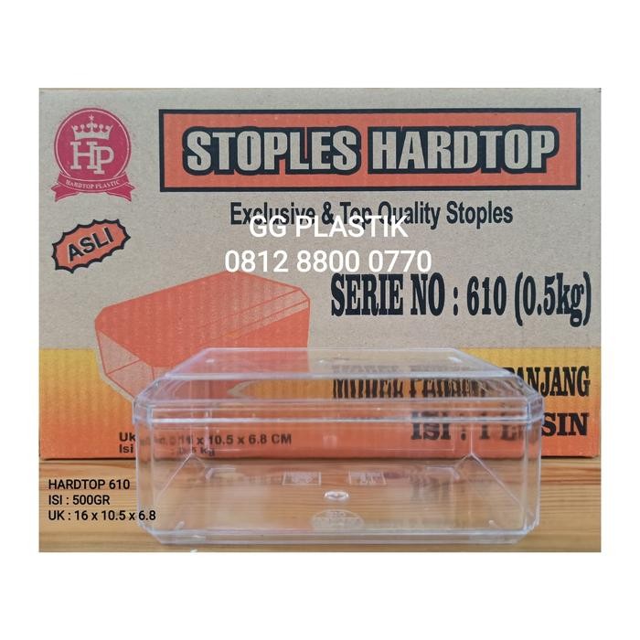 TOPLES HARDTOP 610 PERSEGI PANJANG (500Gr)