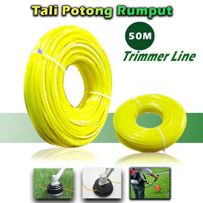 Panjang 50 M Senar Potong Rumput Senar Mesin Potong Rumput Tali Senar Nylon Pemotong Rumput - Pisau