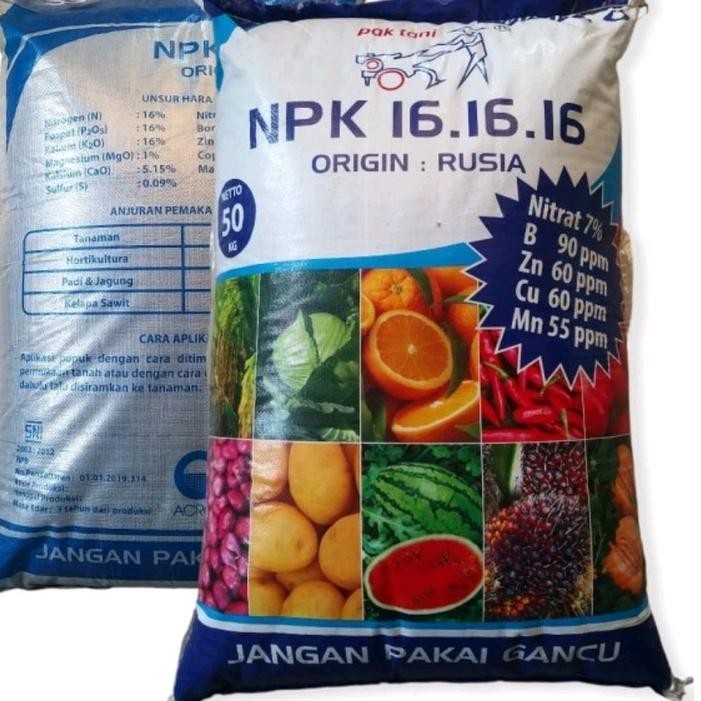Pupuk Npk 16 16 16 Pak Tani / Pupuk Buah Npk 16 16 16 / Pupuk Npk Mutiara 16 16 16 Original