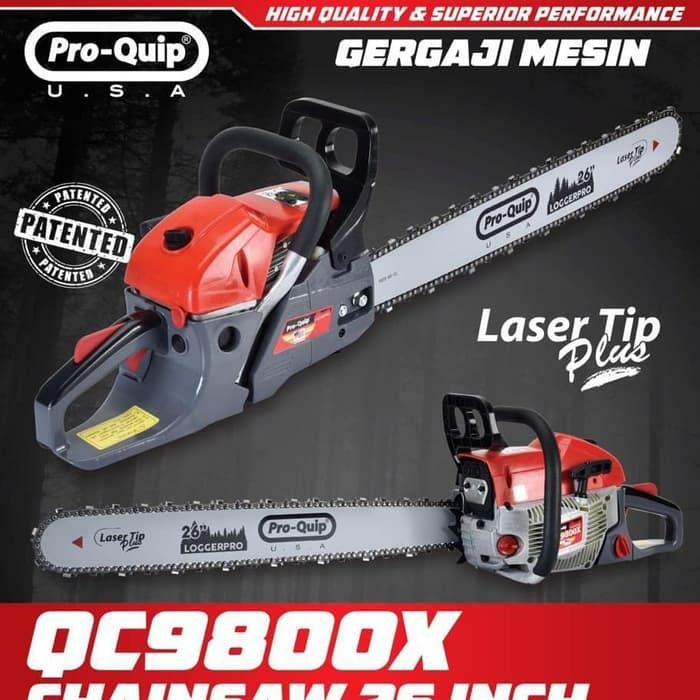 Terbaru Chainsaw Pro Quip Qc7800X 25" / Mesin Gergaji Potong Kayu Termurah