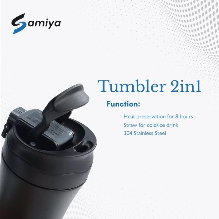 

(Expert) coffee tumbler stainless 2in1 / botol minum stainless free custom nama